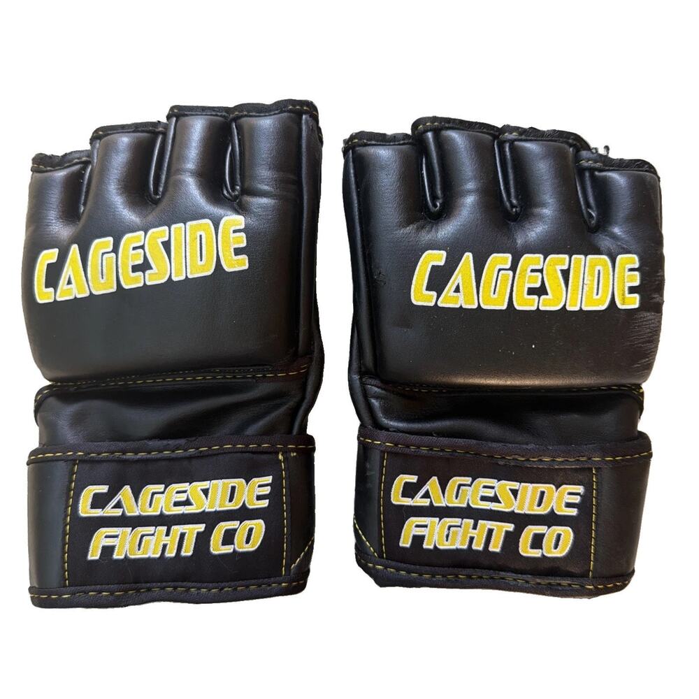 Cageside Fight CO MMA Gloves size Large Sparring Fighting Training Open Palm
